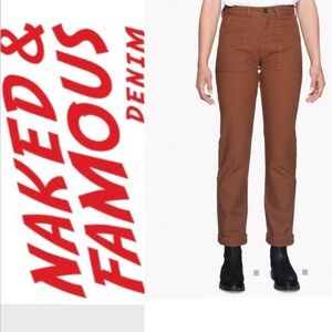 Naked & Famous Womens Fatigue Pant camel Canvas 27